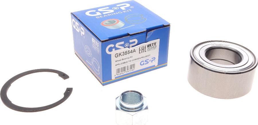 GSP GK3554A - Wheel hub, bearing Kit www.parts5.com