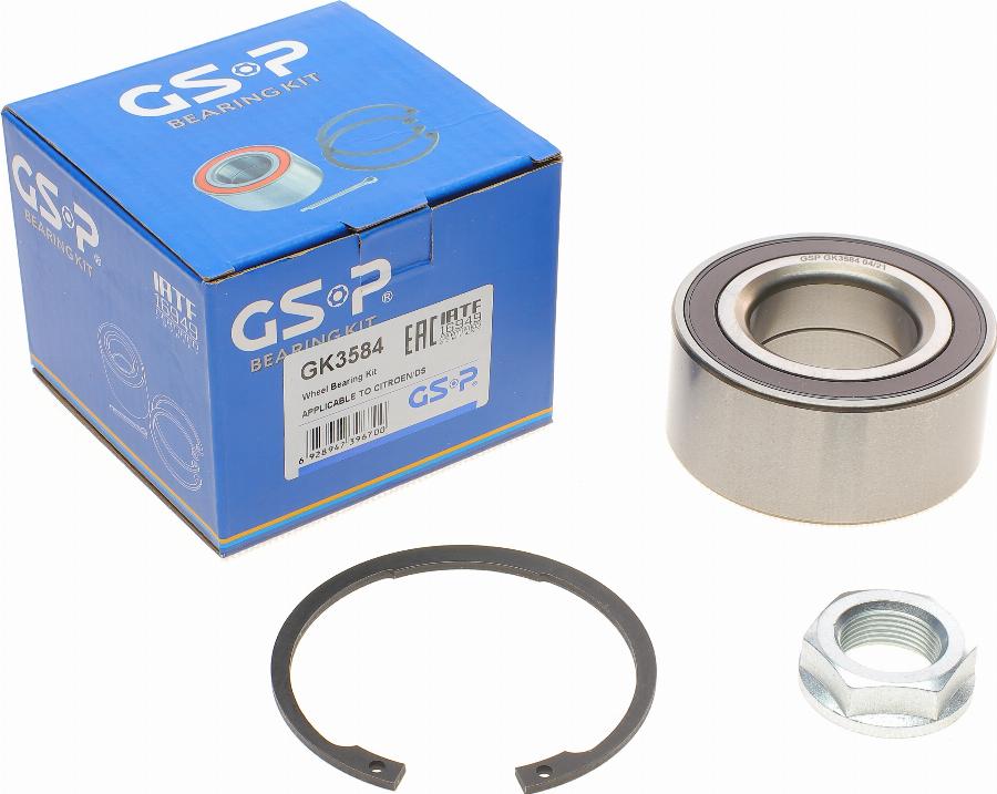 GSP GK3584 - Komplet kolesnega lezaja www.parts5.com