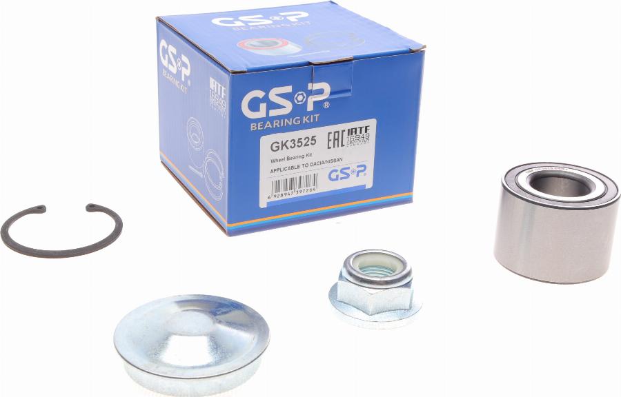 GSP GK3525 - Комплект подшипника ступицы колеса www.parts5.com