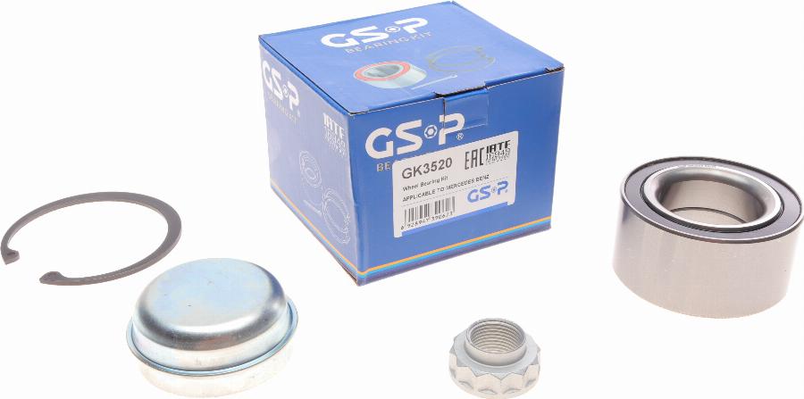 GSP GK3520 - Wheel hub, bearing Kit www.parts5.com