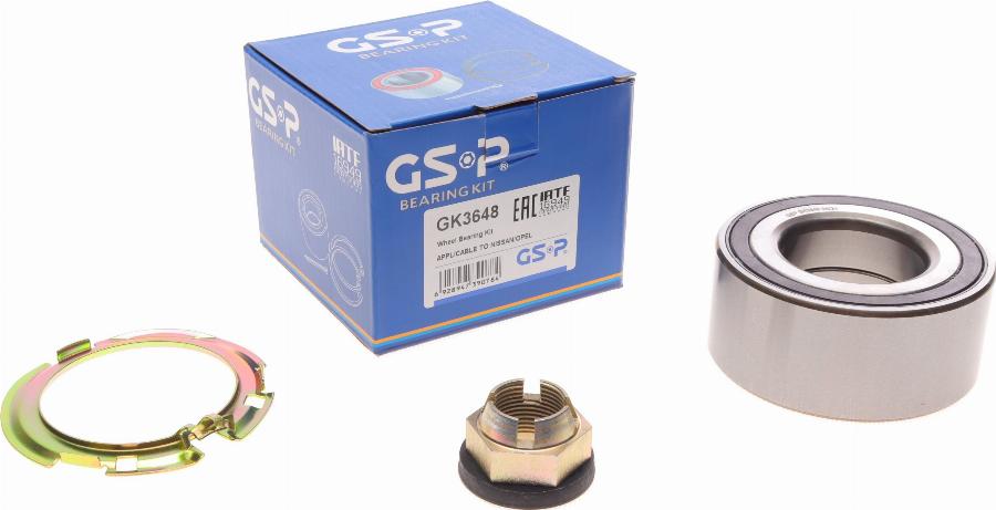 GSP GK3648 - Pyöränlaakerisarja www.parts5.com