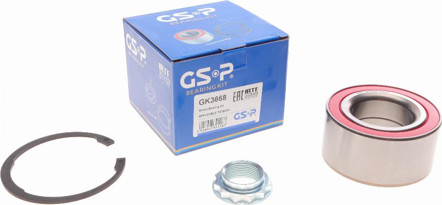 GSP GK3668 - Wheel hub, bearing Kit parts5.com