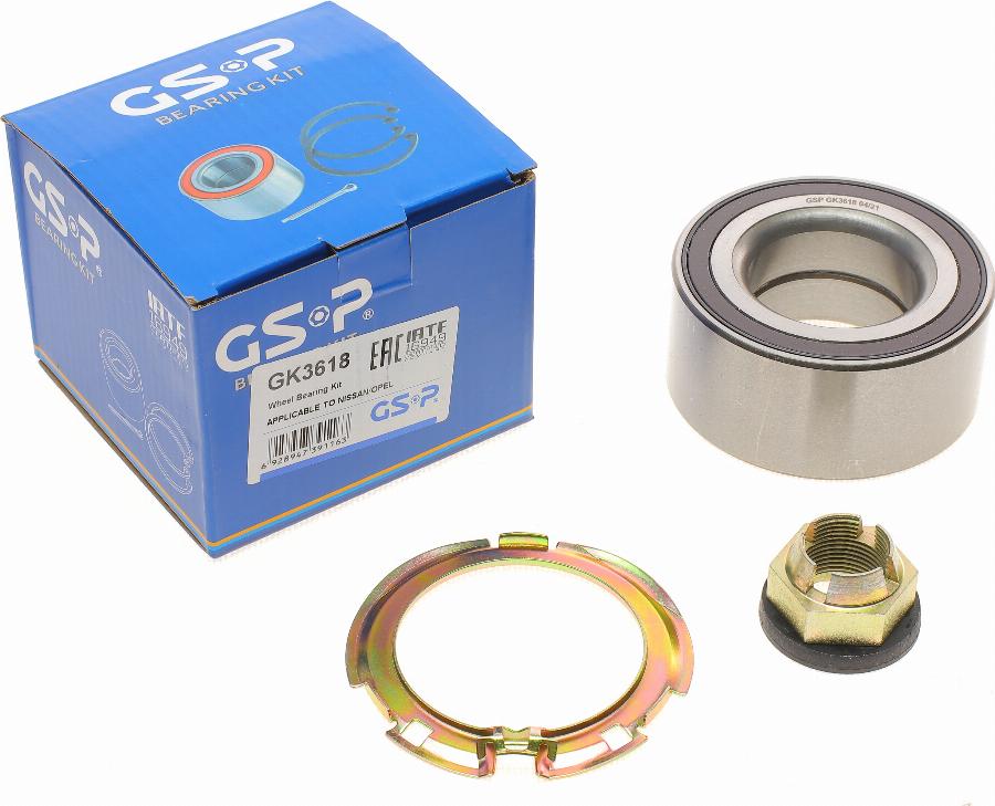 GSP GK3618 - Zestaw łożysk koła www.parts5.com