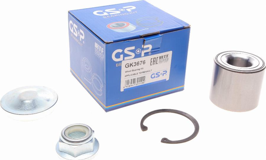 GSP GK3676 - Σετ ρουλεμάν τροχών www.parts5.com