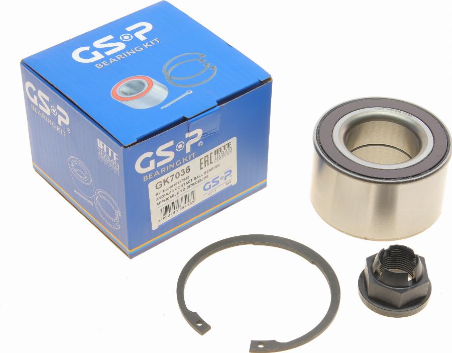 GSP GK7036 - Kerékcsapágy készlet www.parts5.com