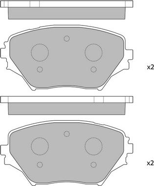 HITEC H 1137 - Fékbetétkészlet, tárcsafék www.parts5.com