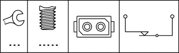 HELLA 6DF 006 095-001 - Comutator lumini frana www.parts5.com