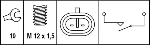 HELLA 6ZF 008 621-261 - Switch, reverse light www.parts5.com