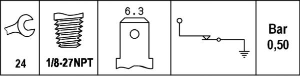 HELLA 6ZL 003 259-381 - Sender Unit, oil pressure www.parts5.com