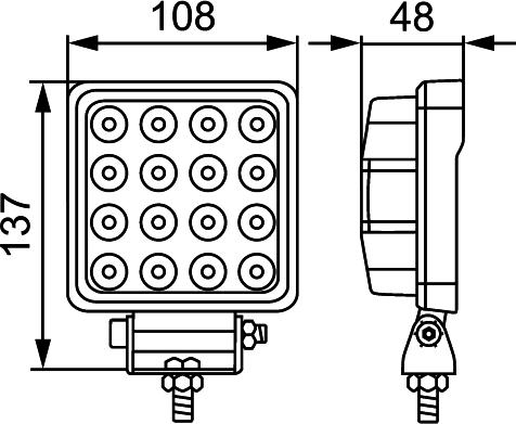 HELLA 1GA 357 106-032 - Worklight www.parts5.com