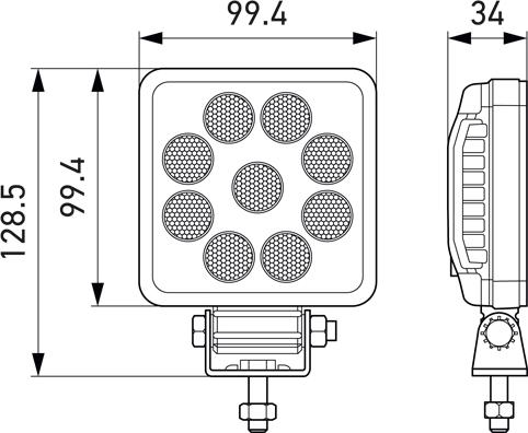 HELLA 1GA 357 114-002 - Worklight www.parts5.com