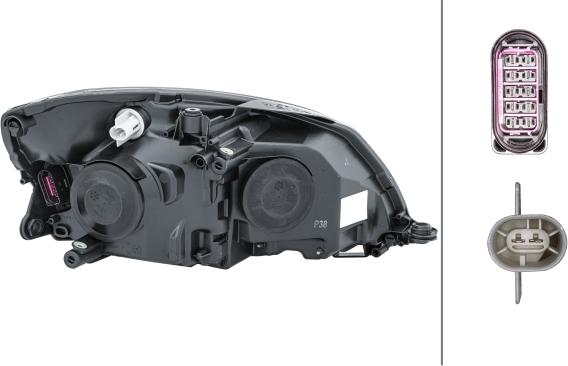 HELLA 1ZL 010 417-411 - Headlight www.parts5.com