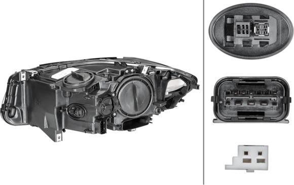 HELLA 1ZS 010 131-621 - Headlight www.parts5.com