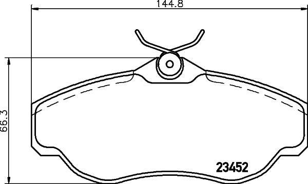 HELLA 8DB 355 009-531 - Set placute frana,frana disc www.parts5.com