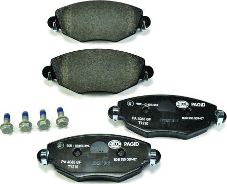 HELLA 8DB 355 009-071 - Brake Pad Set, disc brake www.parts5.com