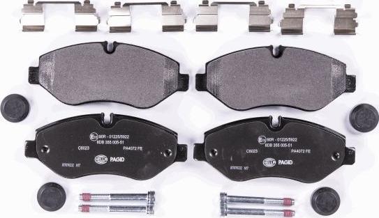 HELLA 8DB 355 005-511 - Brake Pad Set, disc brake www.parts5.com