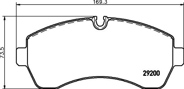 HELLA 8DB 355 005-531 - Set placute frana,frana disc www.parts5.com