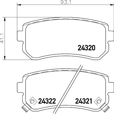 HELLA 8DB 355 006-961 - Set placute frana,frana disc www.parts5.com