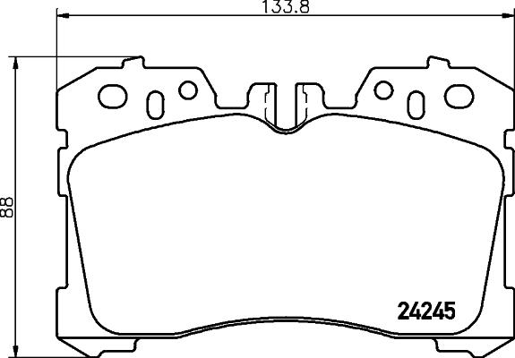 HELLA 8DB 355 006-661 - Set placute frana,frana disc www.parts5.com