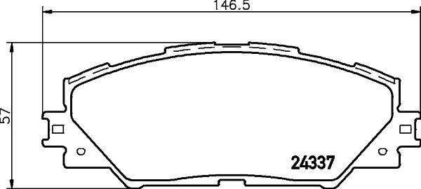 HELLA 8DB 355 006-871 - Set placute frana,frana disc www.parts5.com