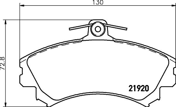 HELLA 8DB 355 006-701 - Set placute frana,frana disc www.parts5.com