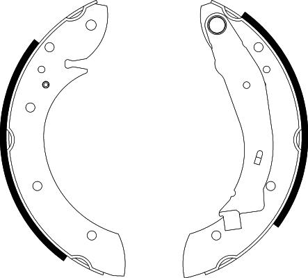 HELLA 8DB 355 001-721 - Brake Shoe Set www.parts5.com