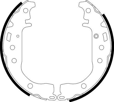 HELLA 8DB 355 001-771 - Set saboti frana www.parts5.com