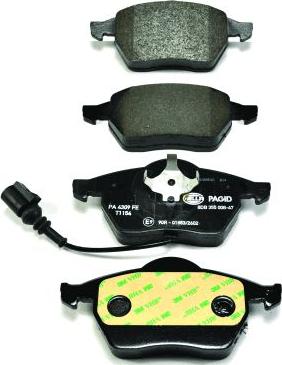 HELLA 8DB 355 008-471 - Brake Pad Set, disc brake www.parts5.com