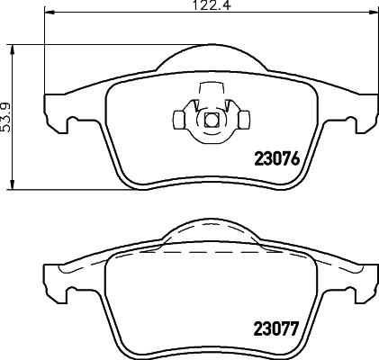 HELLA 8DB 355 008-871 - Set placute frana,frana disc www.parts5.com