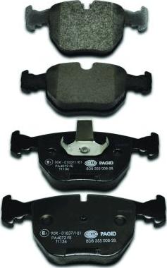 HELLA 8DB 355 008-281 - Brake Pad Set, disc brake parts5.com