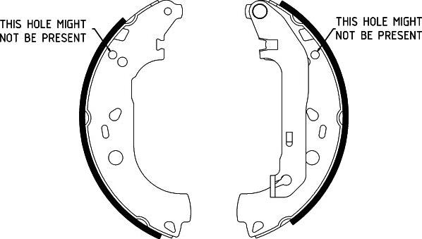 HELLA 8DB 355 002-731 - Brake Shoe Set www.parts5.com