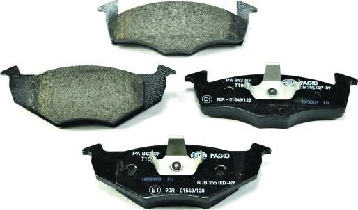 HELLA 8DB 355 007-891 - Brake Pad Set, disc brake www.parts5.com