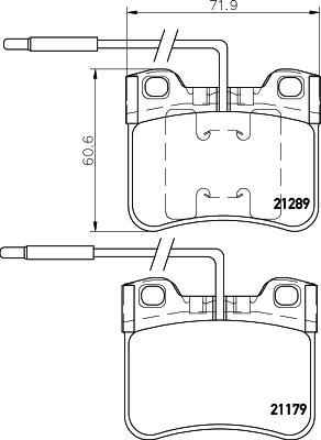 HELLA 8DB 355 007-811 - Set placute frana,frana disc www.parts5.com