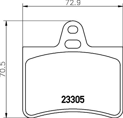 HELLA 8DB 355 019-441 - Set placute frana,frana disc www.parts5.com