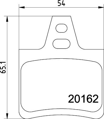 HELLA 8DB 355 019-011 - Brake Pad Set, disc brake www.parts5.com