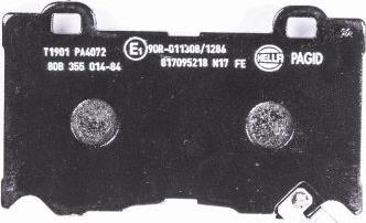 HELLA 8DB 355 014-841 - Brake Pad Set, disc brake parts5.com