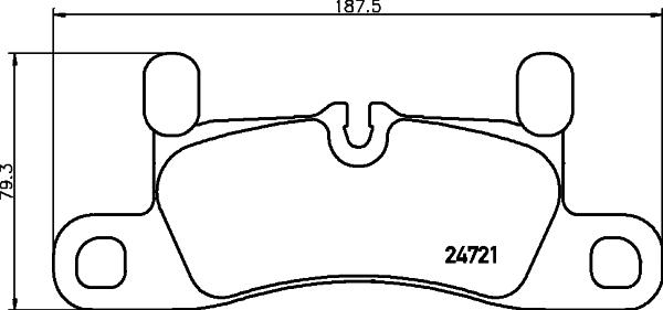 HELLA 8DB 355 015-121 - Brake Pad Set, disc brake www.parts5.com