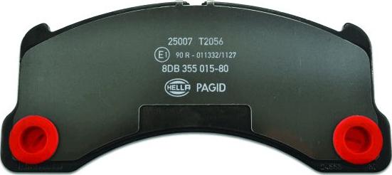 HELLA 8DB 355 015-801 - Brake Pad Set, disc brake www.parts5.com