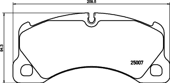 HELLA 8DB 355 015-801 - Тормозные колодки, дисковые, комплект www.parts5.com