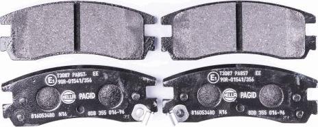 HELLA 8DB 355 016-961 - Brake Pad Set, disc brake www.parts5.com