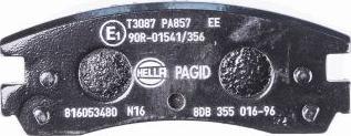 HELLA 8DB 355 016-961 - Brake Pad Set, disc brake www.parts5.com