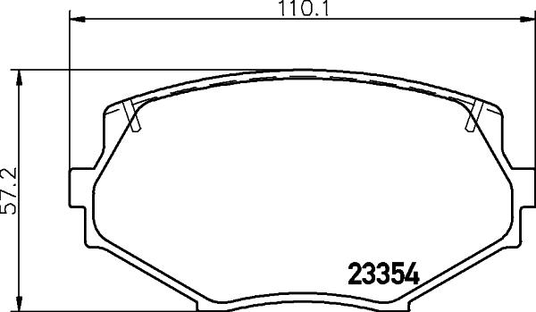 HELLA 8DB 355 016-861 - Juego de pastillas de freno www.parts5.com