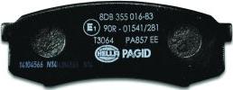 HELLA 8DB 355 016-831 - Brake Pad Set, disc brake www.parts5.com