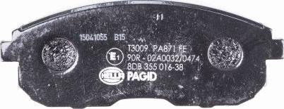 HELLA 8DB 355 016-381 - Brake Pad Set, disc brake www.parts5.com