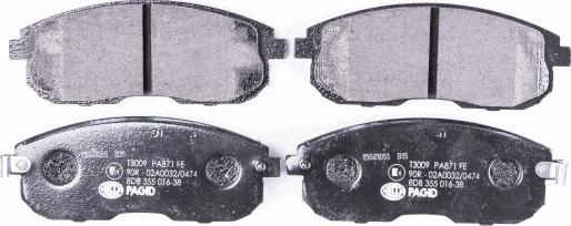 HELLA 8DB 355 016-381 - Brake Pad Set, disc brake www.parts5.com