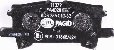 HELLA 8DB 355 010-621 - Brake Pad Set, disc brake www.parts5.com