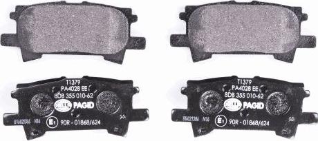 HELLA 8DB 355 010-621 - Brake Pad Set, disc brake www.parts5.com