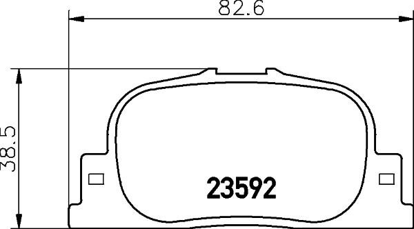 HELLA 8DB 355 010-001 - Brake Pad Set, disc brake www.parts5.com