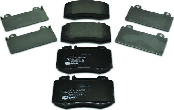 HELLA 8DB 355 010-101 - Brake Pad Set, disc brake www.parts5.com