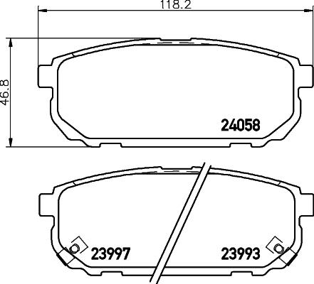 HELLA 8DB 355 010-871 - Set placute frana,frana disc www.parts5.com